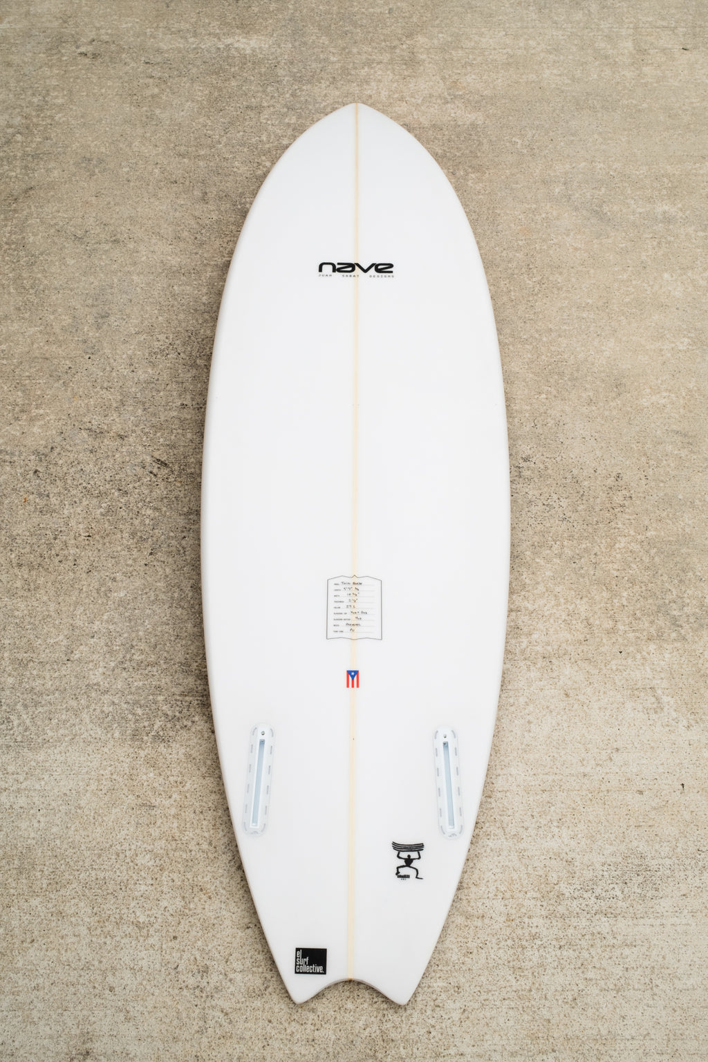 Twin Blade - 5'8" x 18.4" x 2.5"